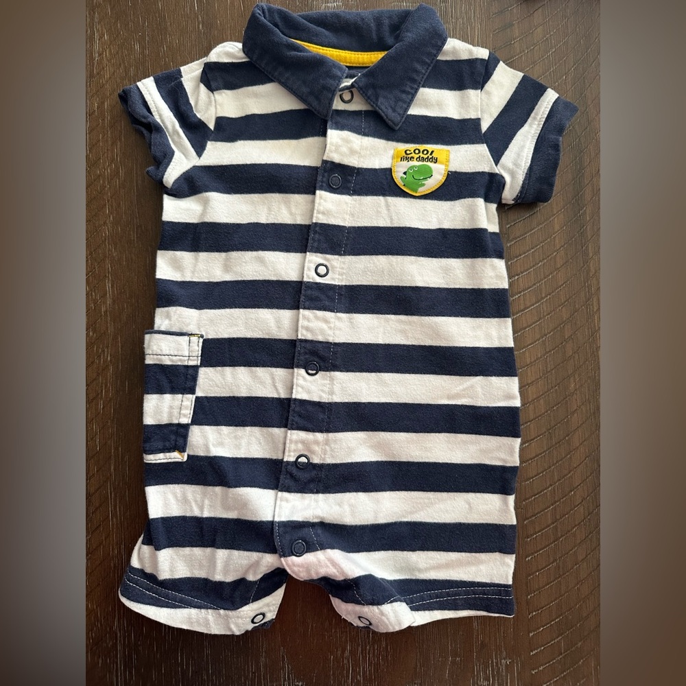 Carters nautical 12m button one piece